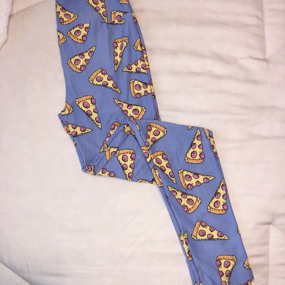 LuLaRoe Pizza Leggings. OS Leggings - Picture 2 of 4